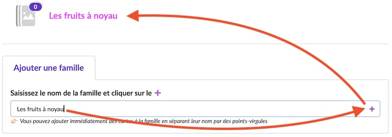 Ajouter une famille